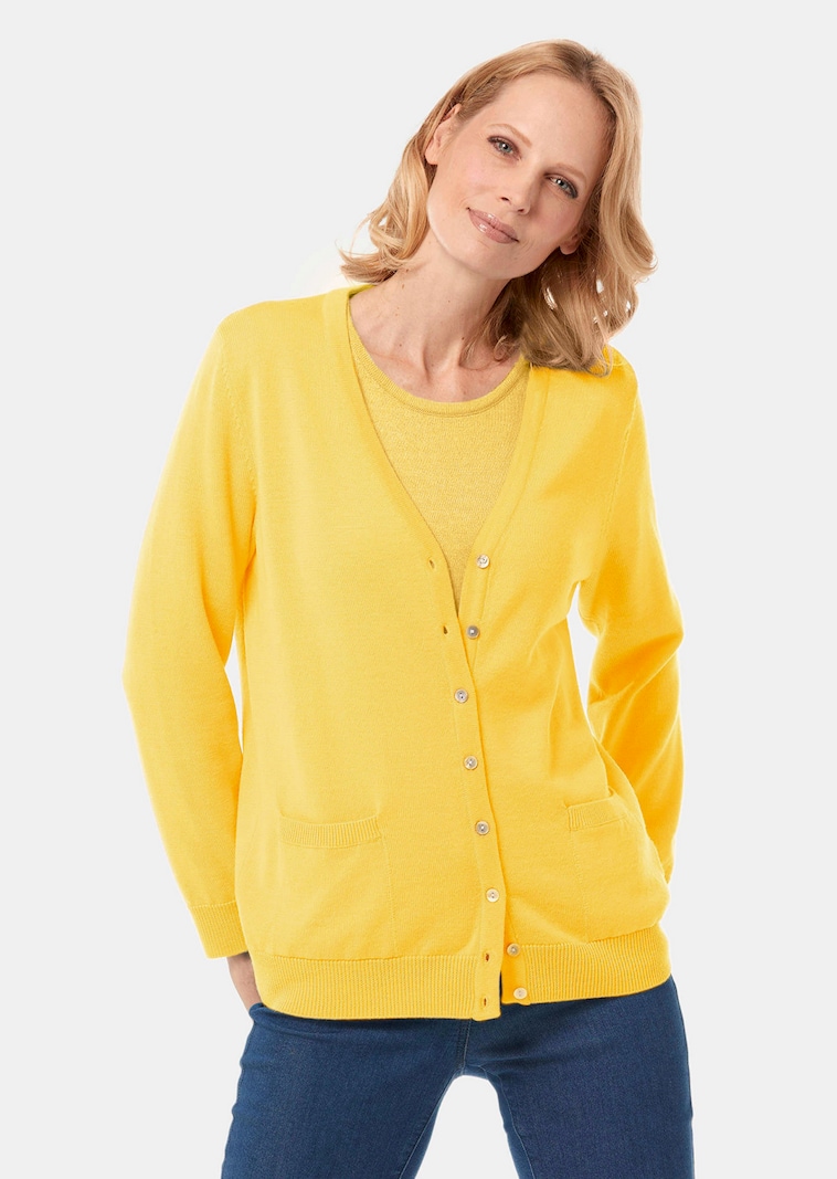 Strickjacke aus reiner Merinowolle