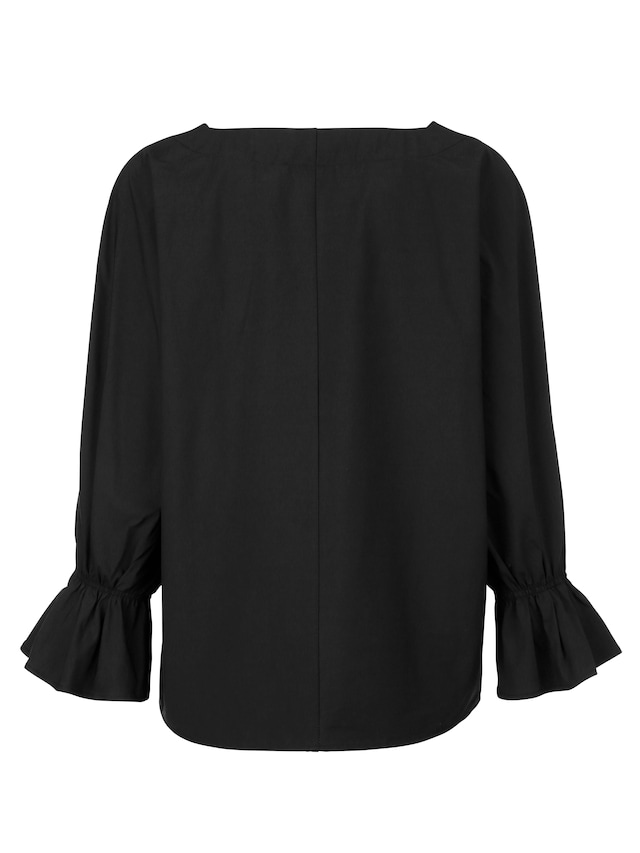 Oversizedbluse mit Volant am Ärmelabschluss 5