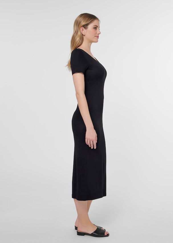 Jersey dress in midi length 3