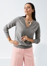 Kaschmirpullover mit V-Ausschnitt thumbnail 7