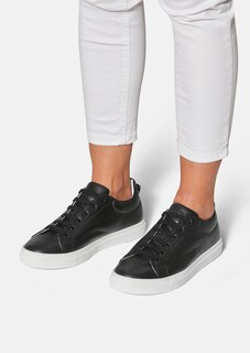 Sneakers van leer met veters thumbnail 1