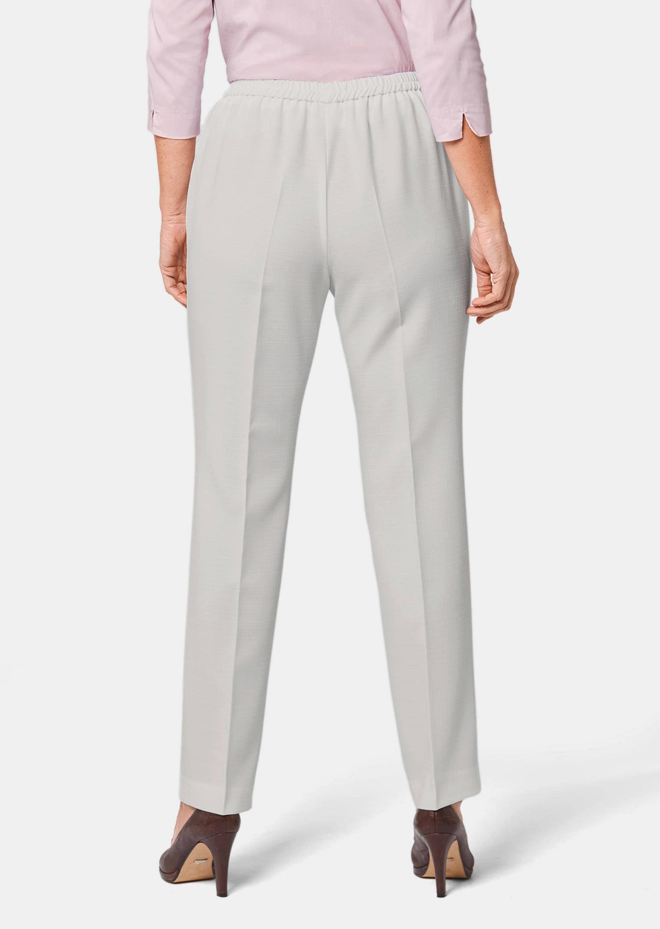 Pantalon MARTHA au bel aspect lin traité antitache - blanc - Gr. 58 de Goldner Fashion