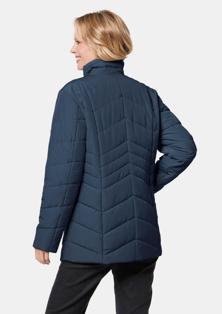 Warme Steppjacke in Jeansoptik