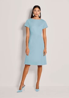 Robe fourreau avec encolure bateau et manches courtes thumbnail 3