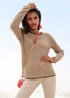 Rundhals-Pullover aus Rippstrick thumbnail 2