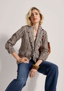 Tweedblazer im Multi-Colour-Look thumbnail 4