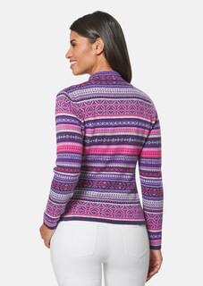 Norweger-Strickjacke in kunstvoller Jacquard-Strickart thumbnail 3