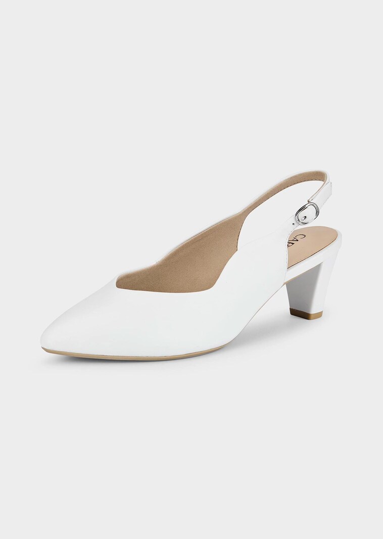 Pumps mit schmalem Fersenriemen
