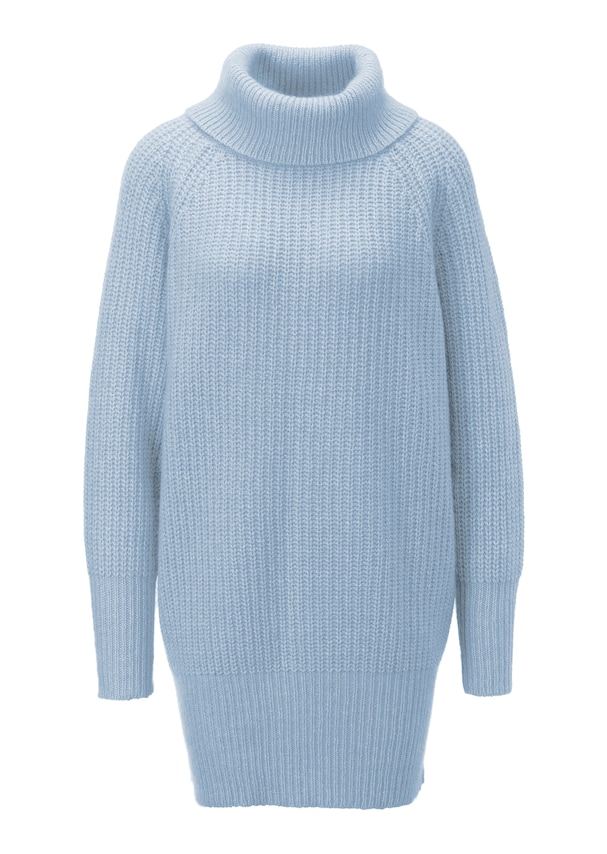 Cosy, soft turtleneck jumper with a beaded pattern