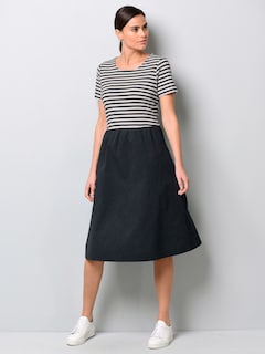 Jerseykleid mit Streifen thumbnail 7
