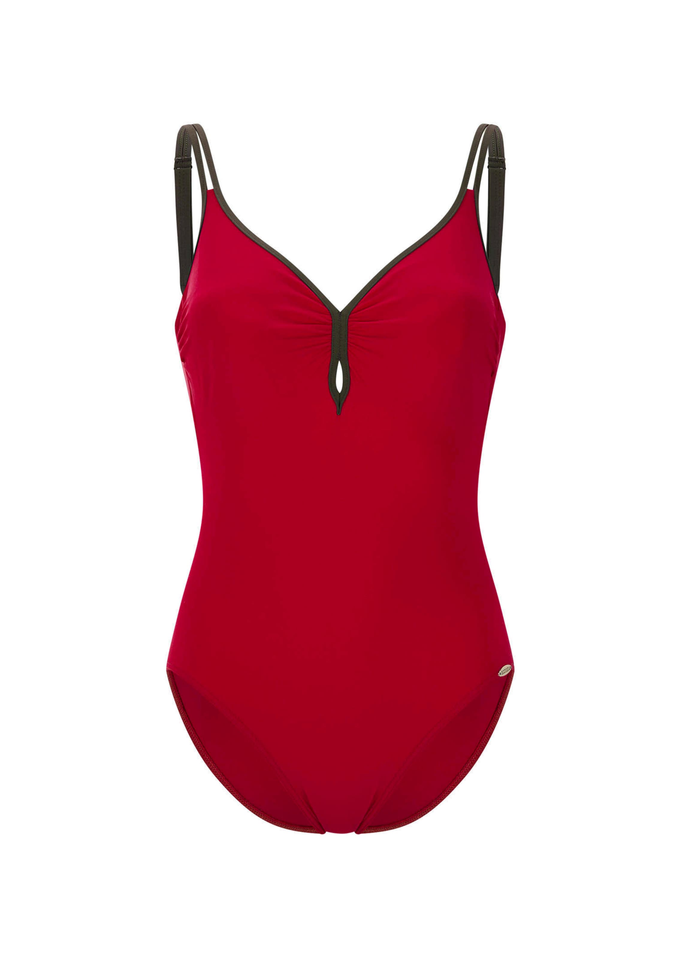 Badeanzug mit femininem Ausschnitt