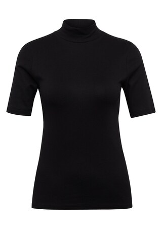noir T-shirt femme à manches courtes