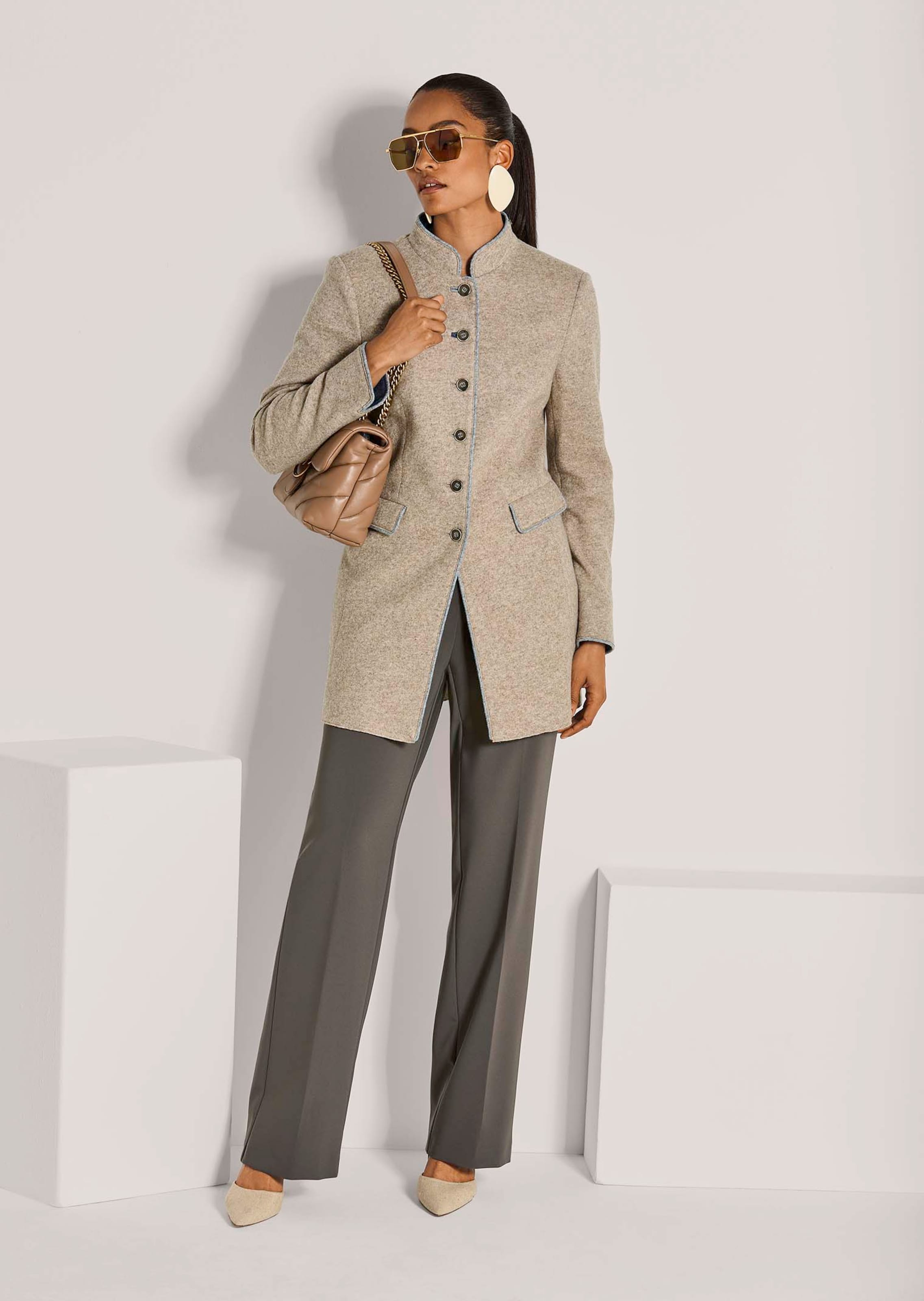 Frock coat in berber / melange | MADELEINE Fashion