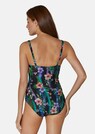 Swimming costume with floral print and frills thumbnail 3