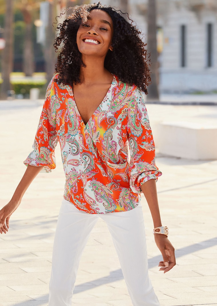 Bluse mit Paisleymuster