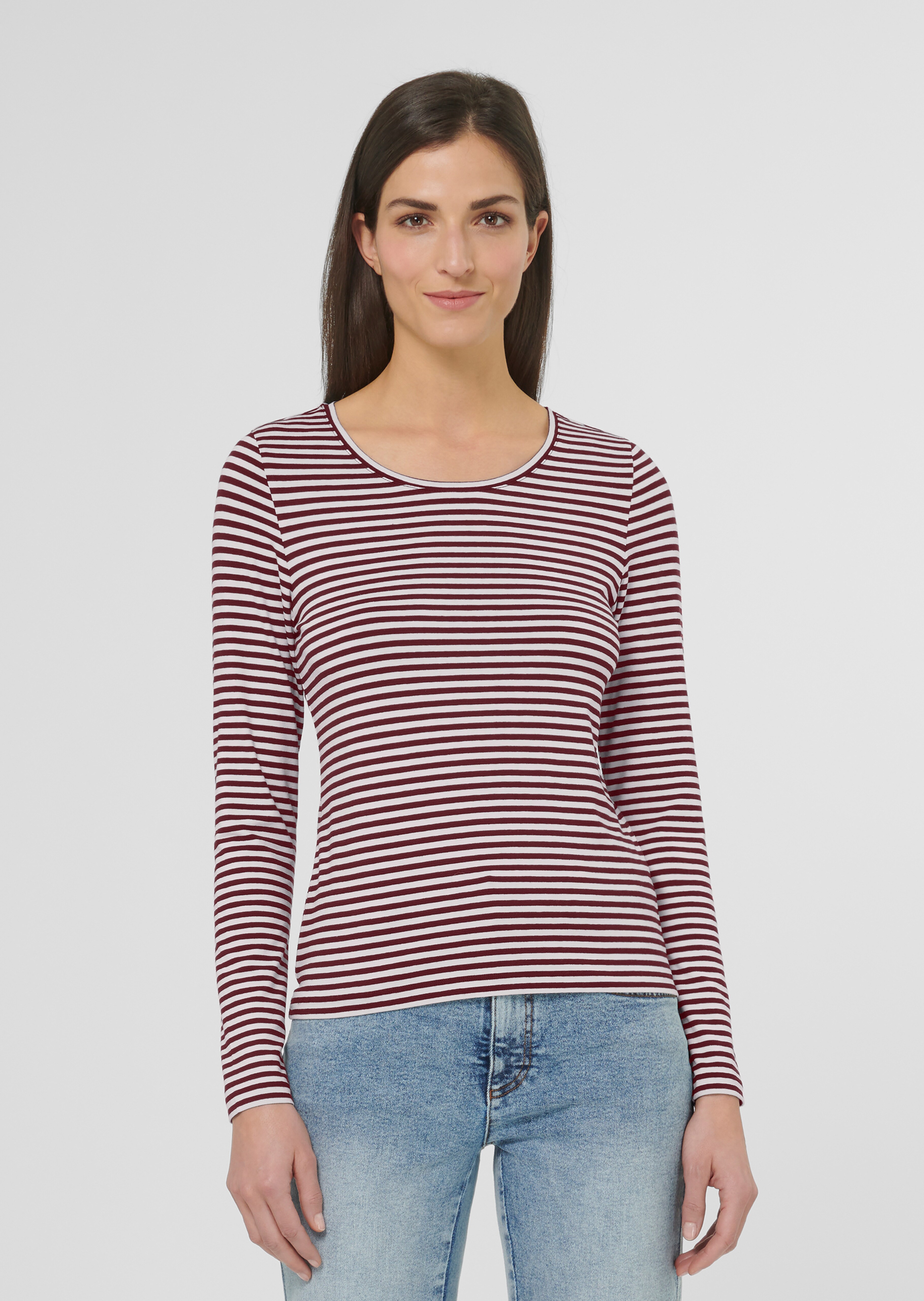 Ringel-Shirt mit kurzen Ärmeln