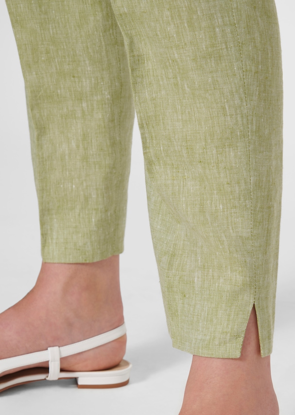 Linen trousers in highwaist style 4