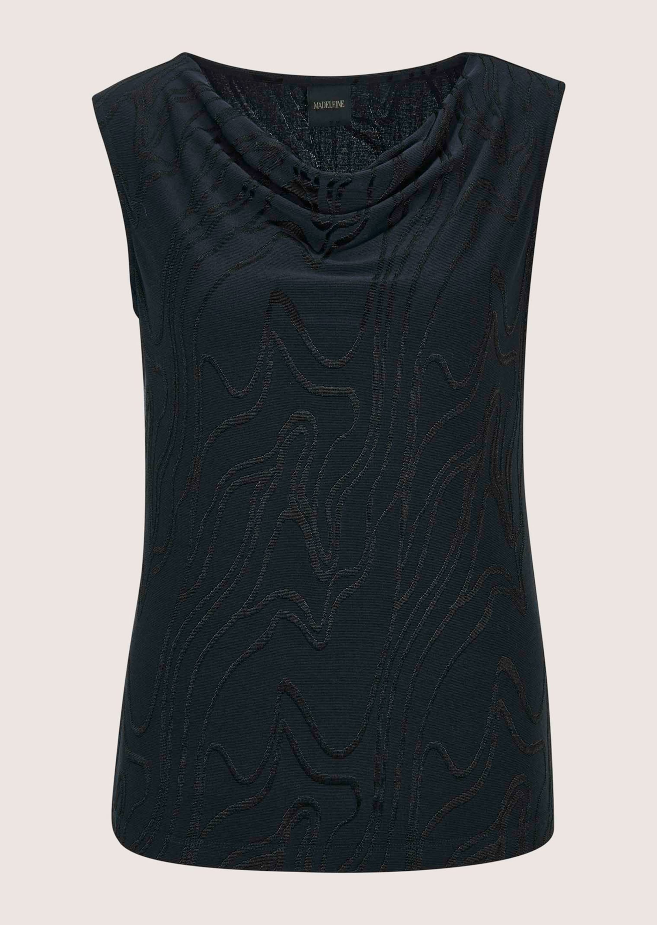 Jersey-Top mit edlem Jacqard