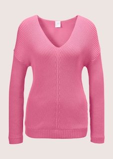 Long-sleeved jumper with a V-neck thumbnail 1