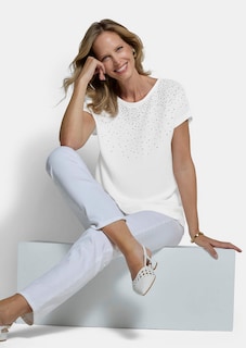Chic blouseshirt met glittersteentjes thumbnail 4