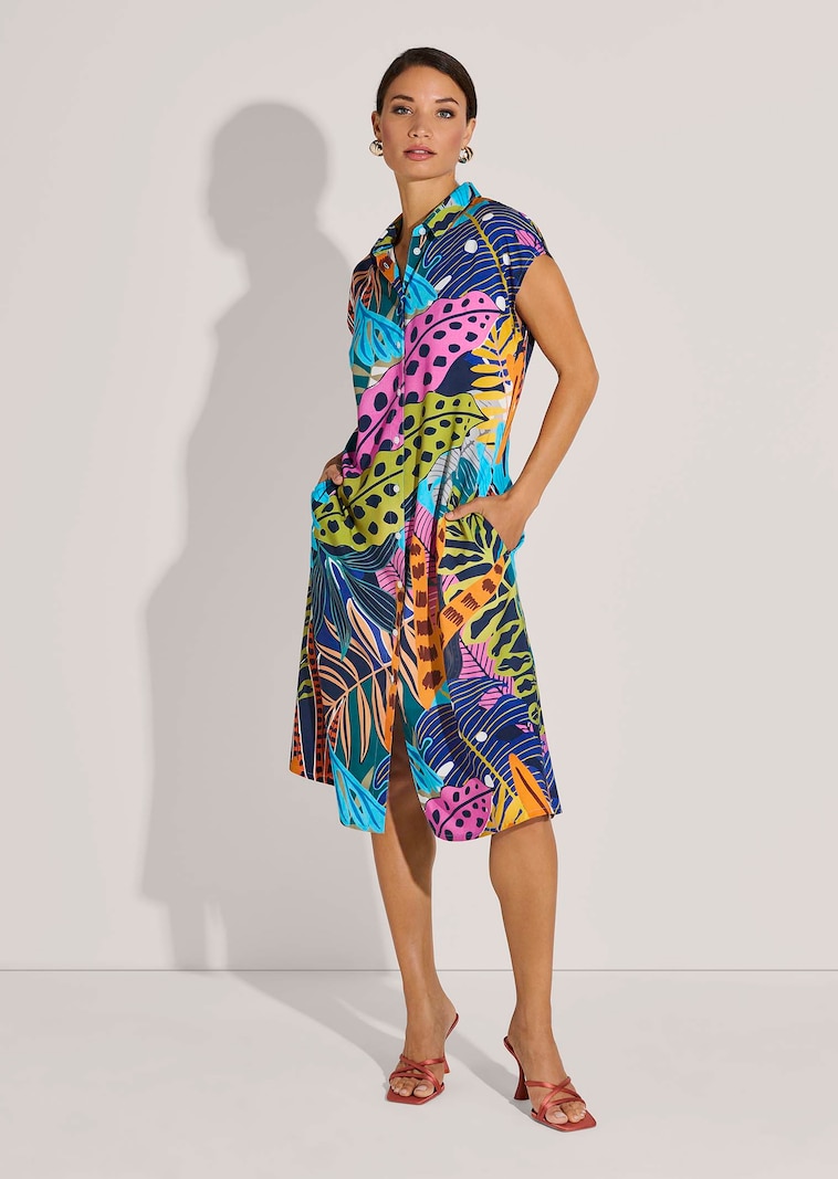 Hemdblusenkleid mit floralem Print