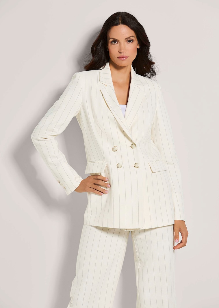 Oversize-Blazer mit Nadelstreifen