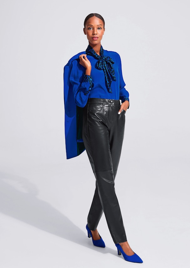 Leather trousers TALBOT RUNHOF X MADELEINE