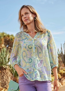 Kuviollinen paita paisley-kuosilla thumbnail 7