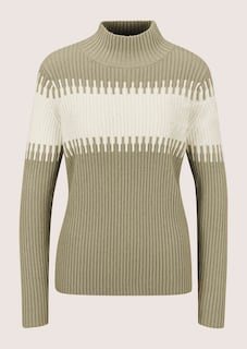 Pull avec motif à larges rayures thumbnail 6