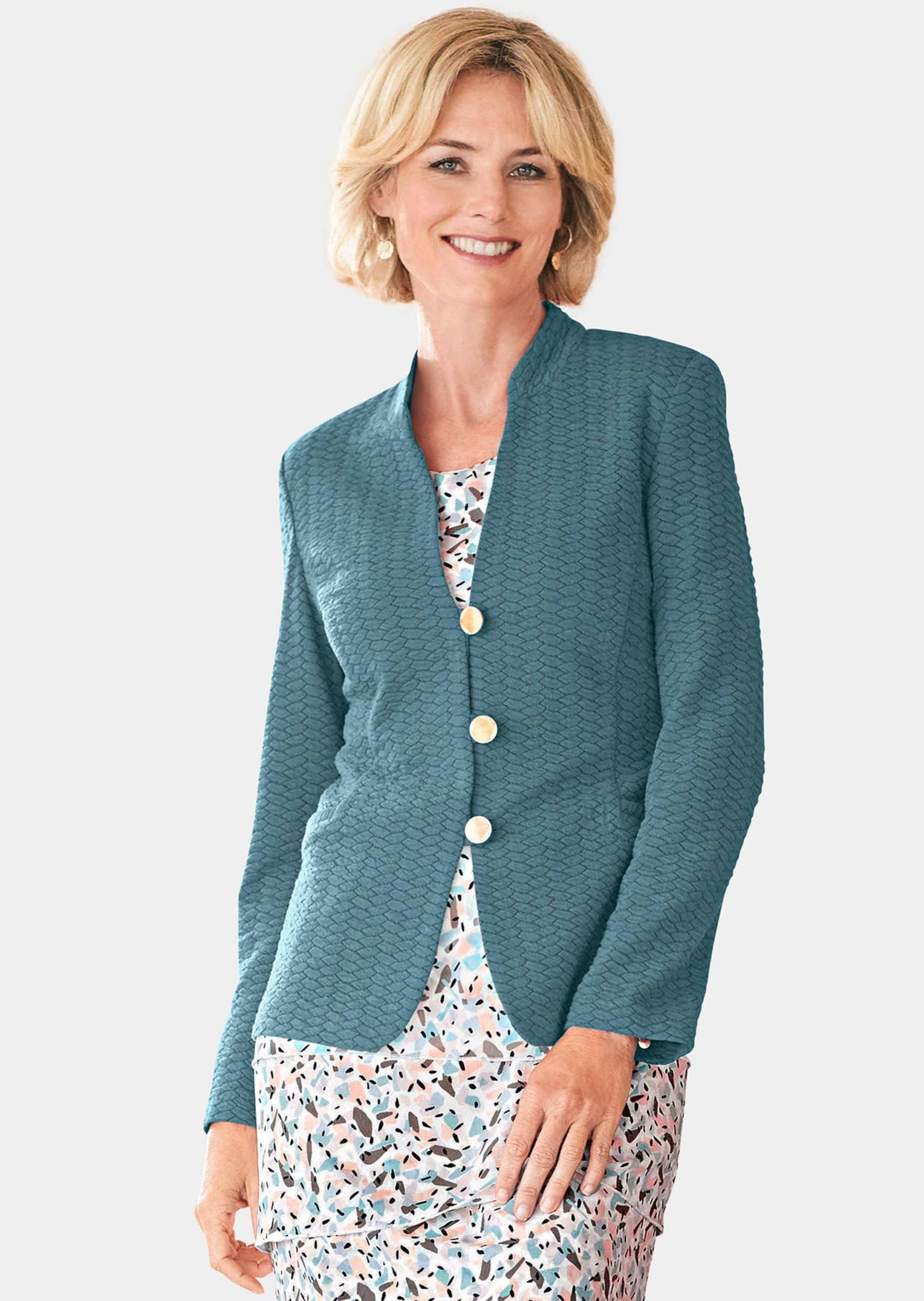 Strukturblazer aus weichem Jersey