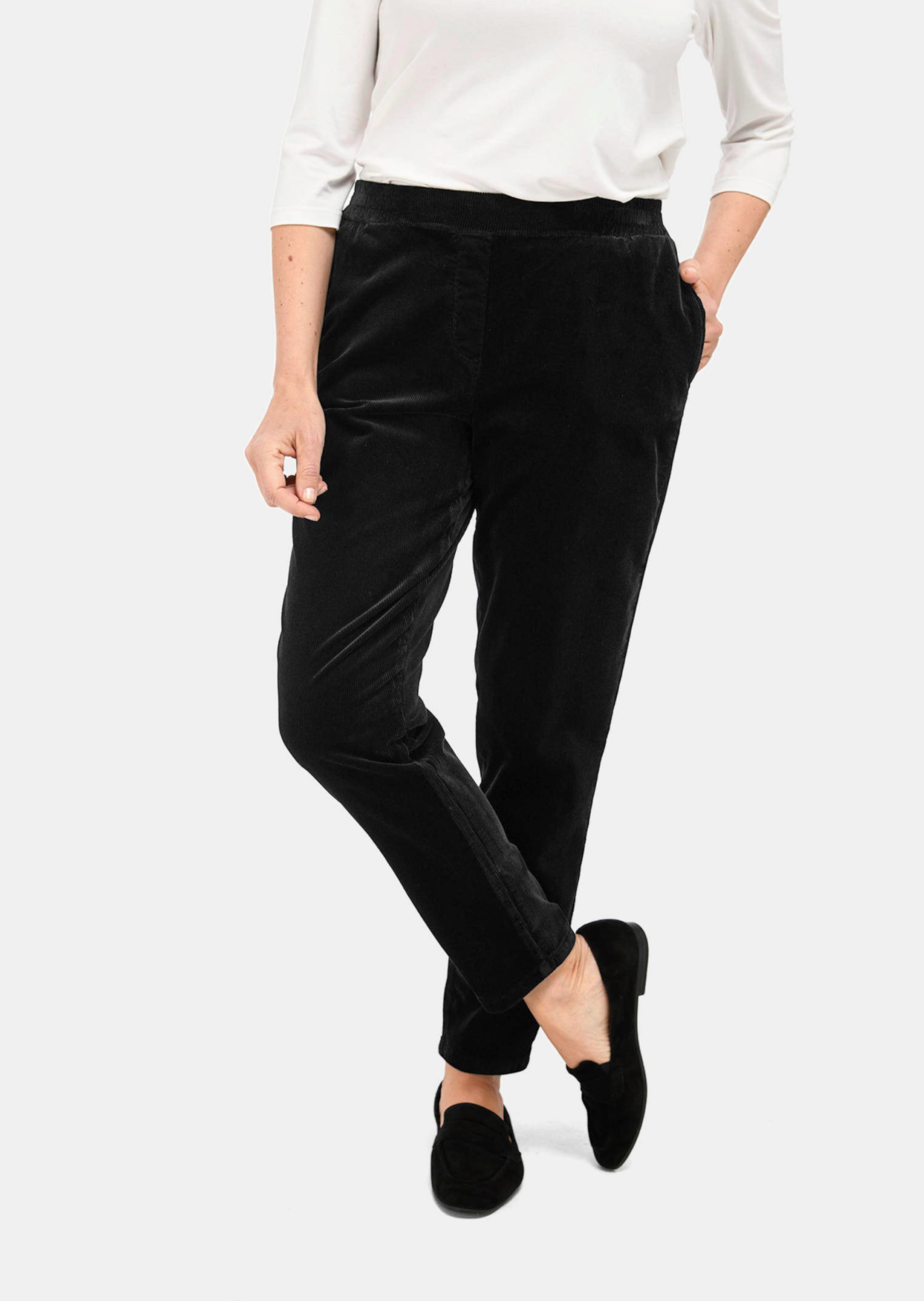 Corduroy broek met elastische tailleband