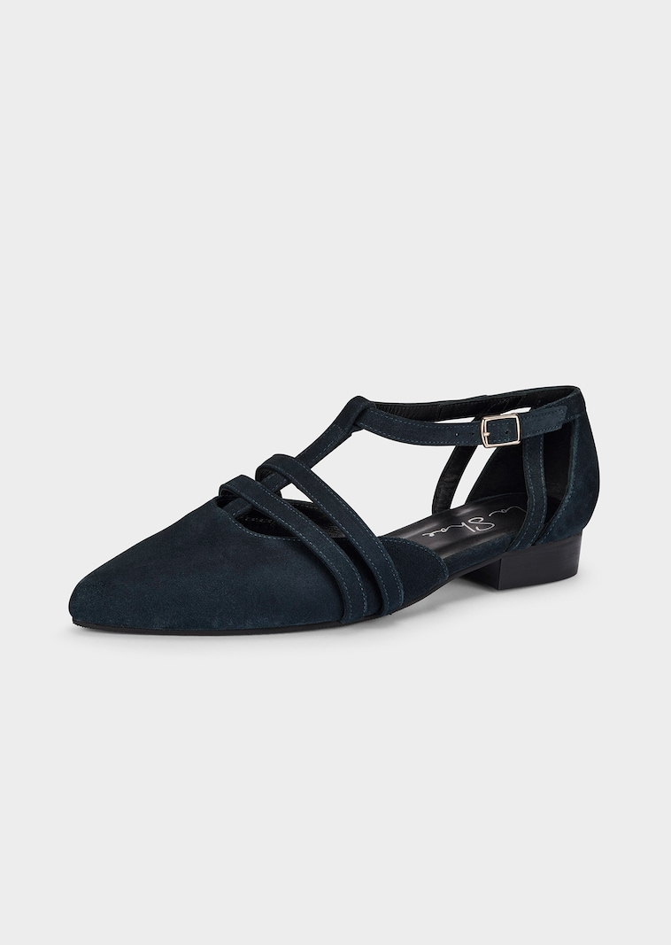 Pumps mit Riemchen in Komfort-Weite