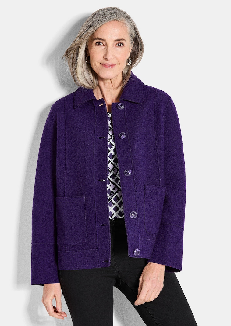 Veste avec teneur en laine douillette.