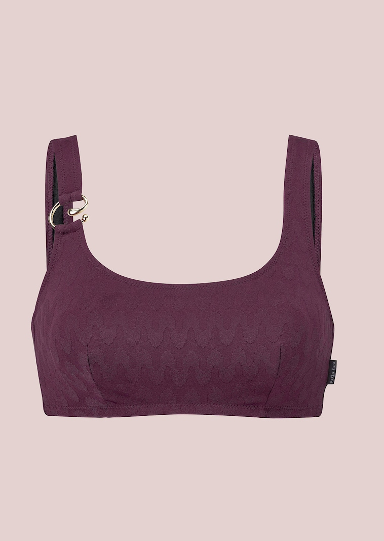 Bikini-Oberteil mit Zierschnalle