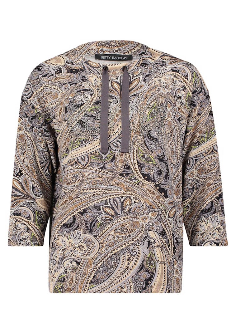 Sweatshirt met paisleyprint