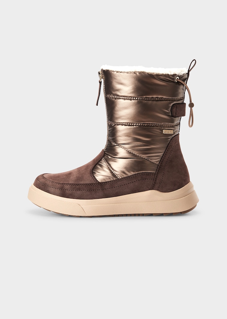 Halbstiefel in Metallic-Optik