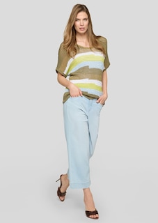 Pullover van grove tricot met glansgaren thumbnail 2