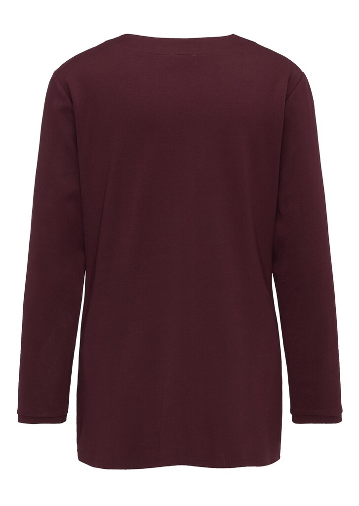 Bequeme Shirtjacke in kombinationsstarker Velourslederoptik