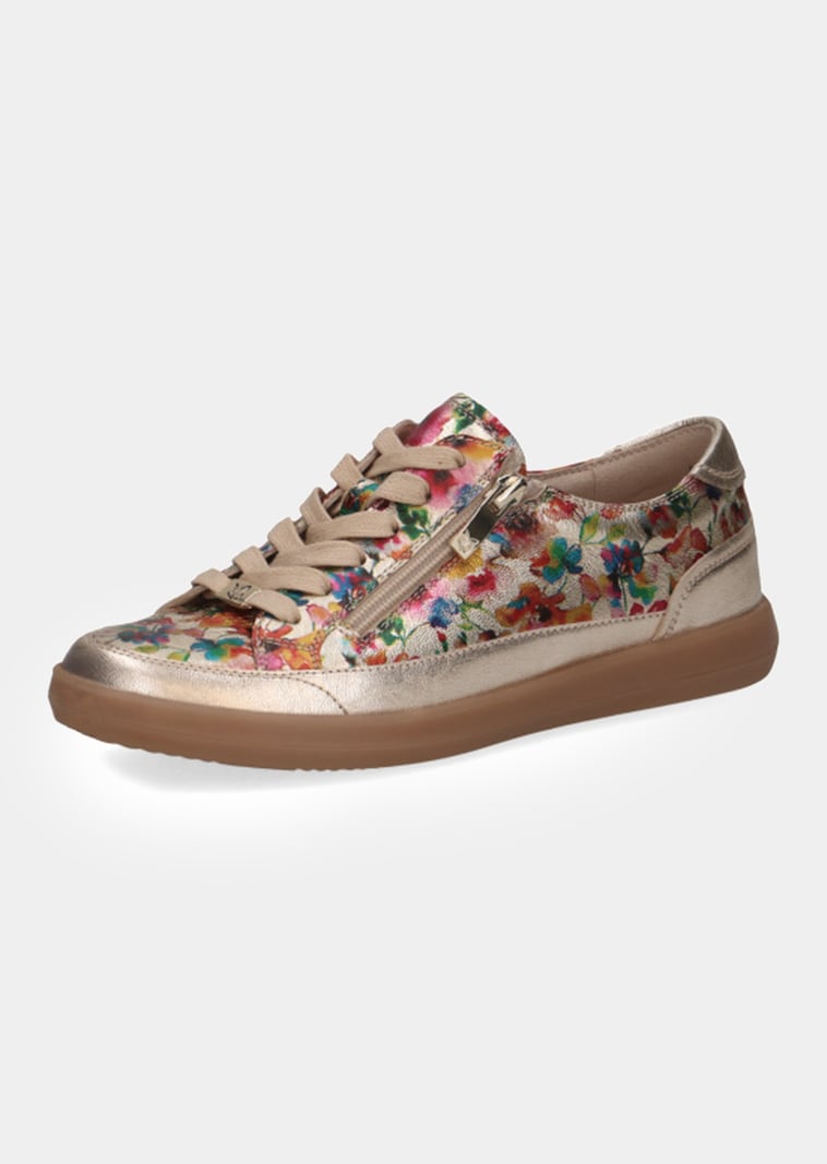 Sneakers en cuir avec imprimé floral
