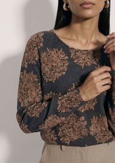Pull en cachemire à imprimé floral all-over thumbnail 5