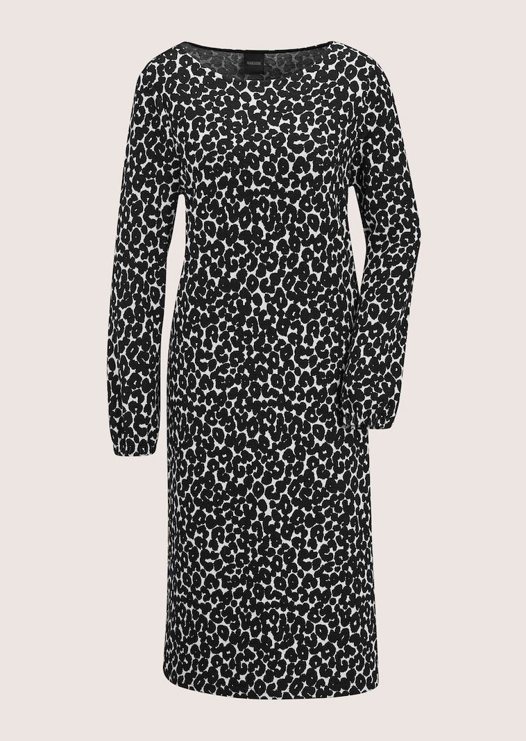 Leopard print dress in black / natural white | MADELEINE Fashion Leopard print dress in black / natural white | MADELEINE Fashion