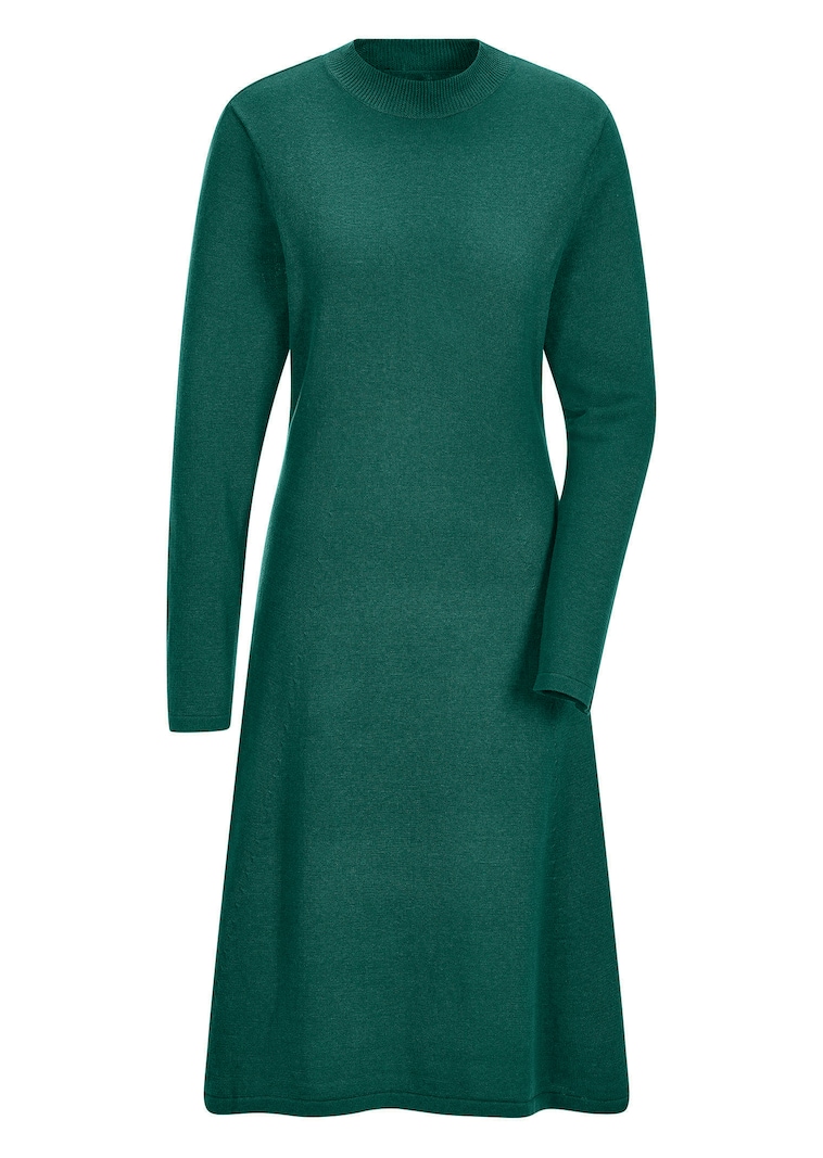 Robe en tricot à la coupe féminine en A