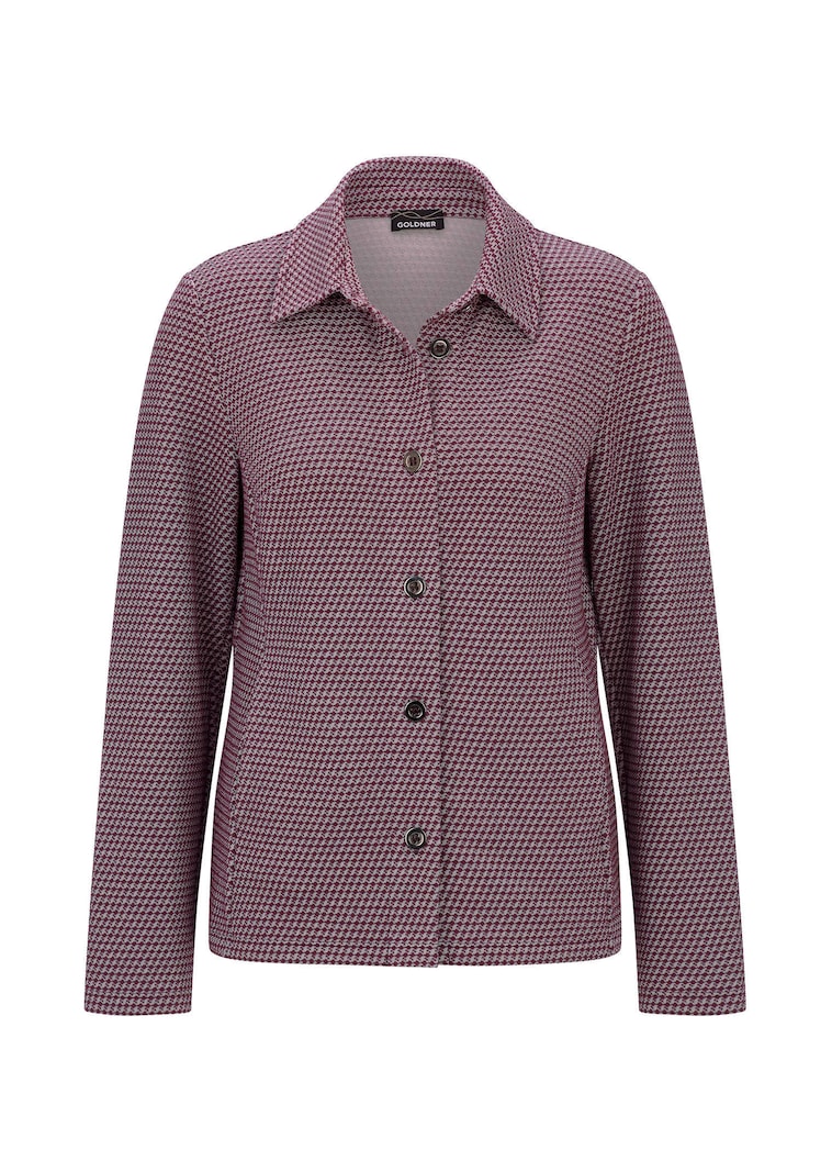 Hemdjacke mit Pepita-Muster