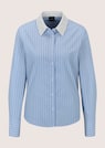 Gestreifte Bluse mit Kontrastkragen thumbnail 6