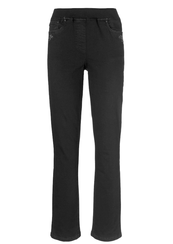 Jeans LOUISA met elastische jersey tailleband 5