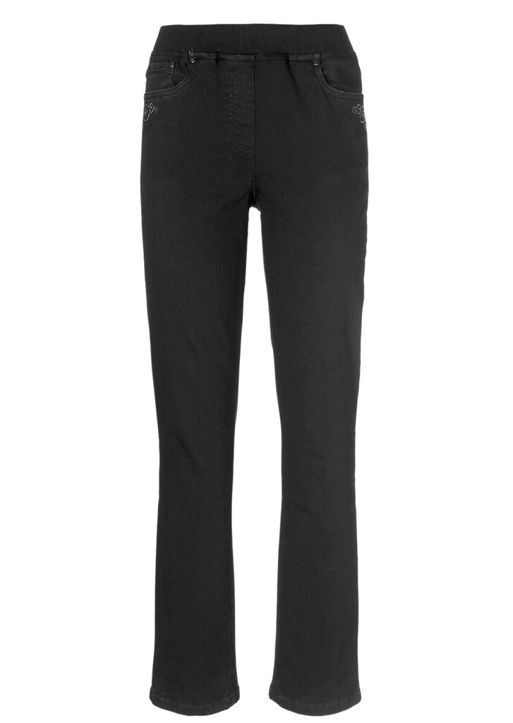 Jeans LOUISA met elastische jersey tailleband 5