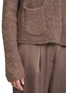 Flauschiger Cardigan mit Glitzergarn thumbnail 5