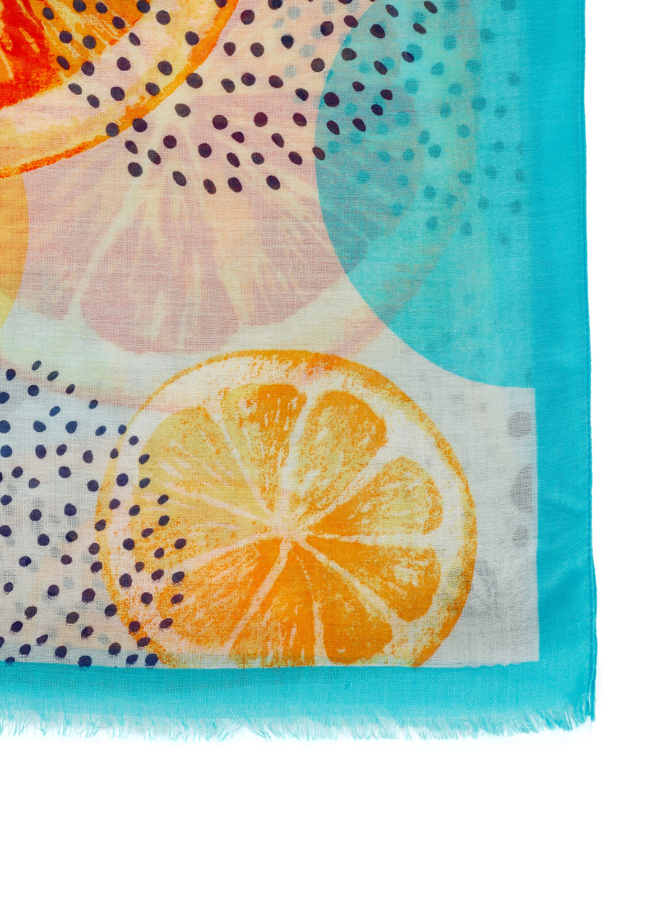 Schal mit Zitronen-Print