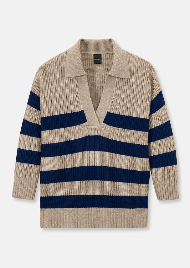 Striped jumper with wool and cashmere 5