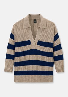 Streifen-Pullover mit Wolle und Kaschmir thumbnail 6